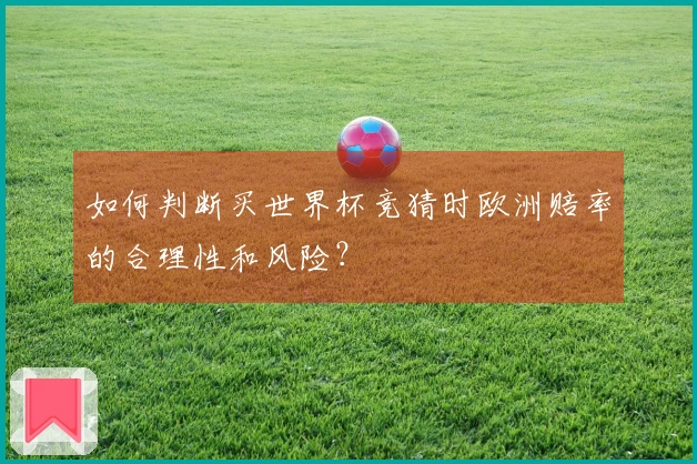 如何判断买世界杯竞猜时欧洲赔率的合理性和风险？