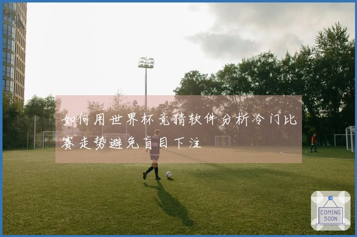 如何用世界杯竞猜软件分析冷门比赛走势避免盲目下注